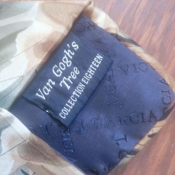 J. GARCIA Silk Tie Van Gogh's Tree - Picture 3 of 3